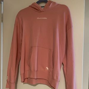 Abercrombie kids pink hooded sweatshirt.
